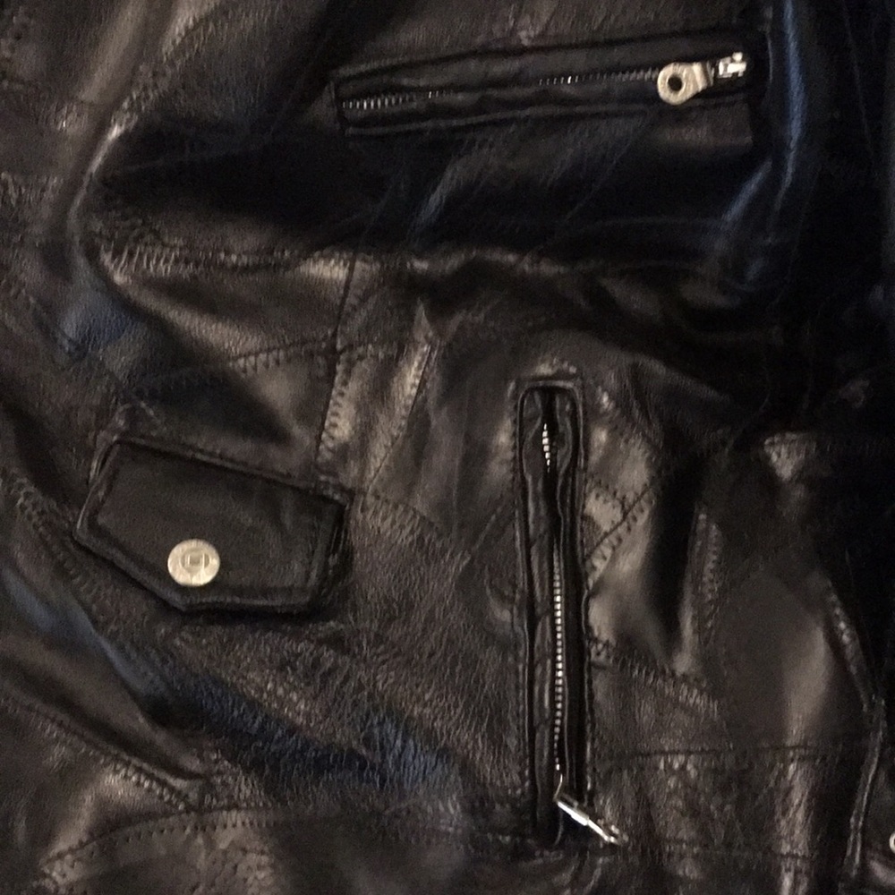 Heavy Duty, Patchwork Leather Jacket - image 5
